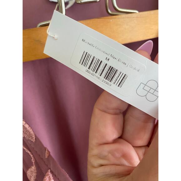 Baltic Born Marseille Embossed Maxi Dress NWT Size M Orchid - Picture 4 of 6